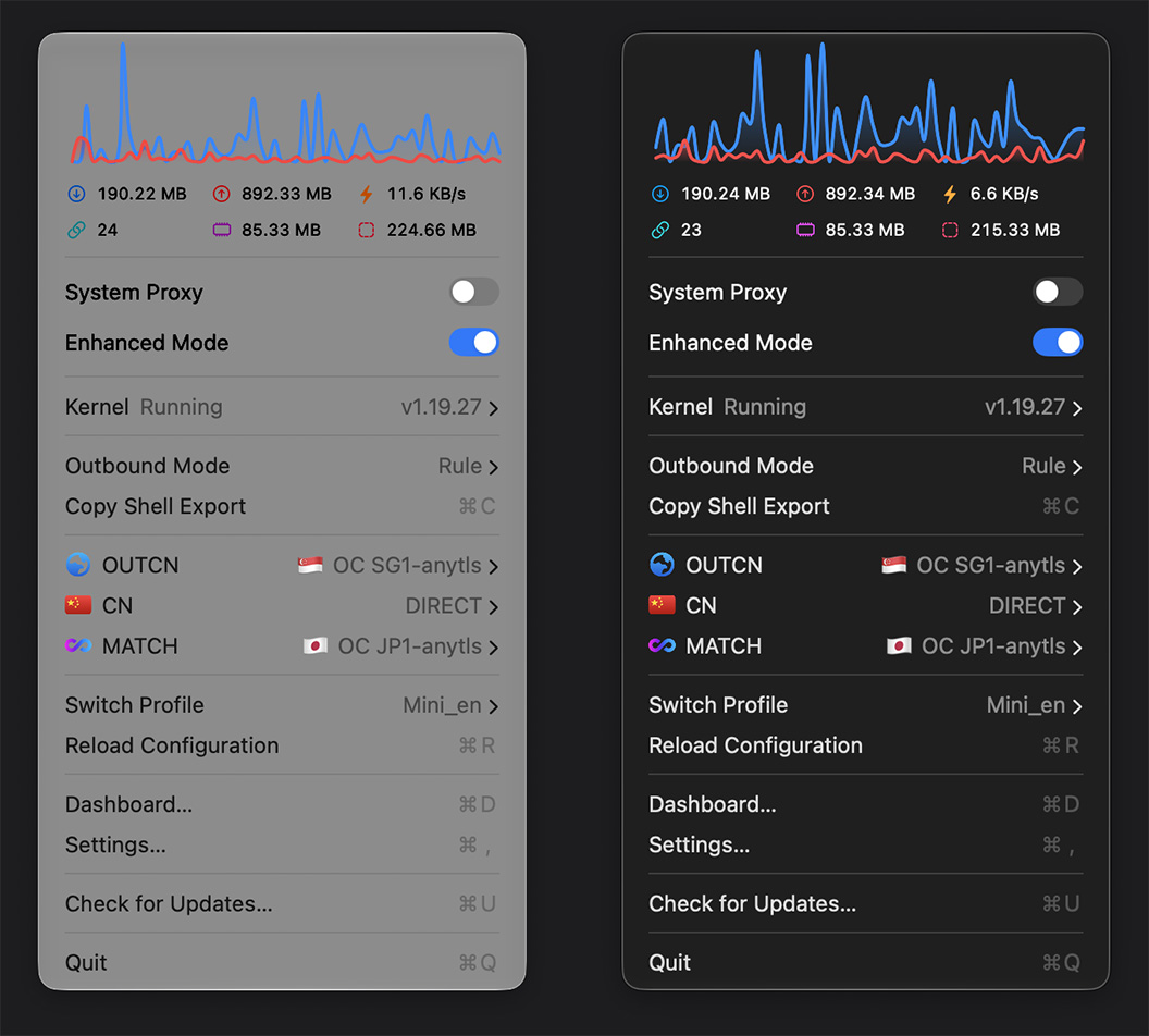 ClashMac Menu Bar